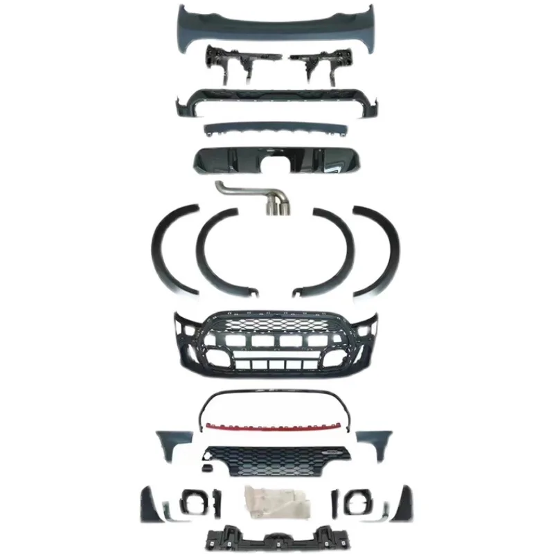 

Suitable for Mini Cooper F55 Modified JCW Style Front Bumper Rear Bumper Full Body Kit PP Plastic Parts Set