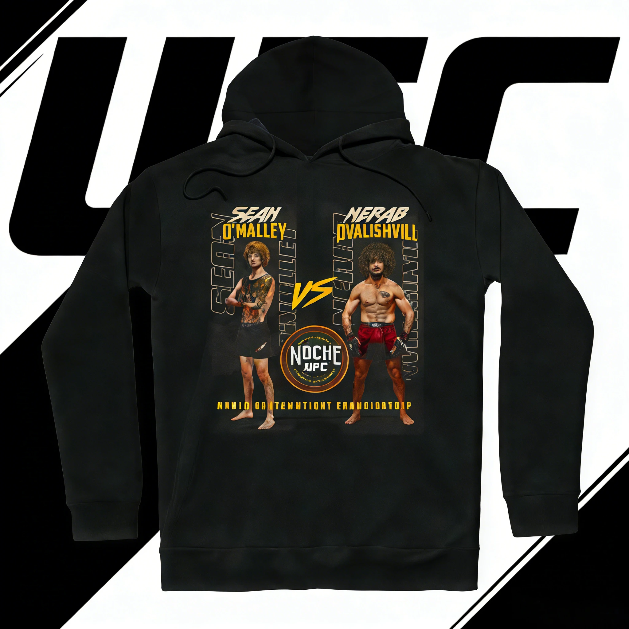 

UFC Sean O'Malley VS Merab Davlashvili 2026, коллекция осень/зима, толстовка из чистого хлопка, подходит для мужчин и женщин