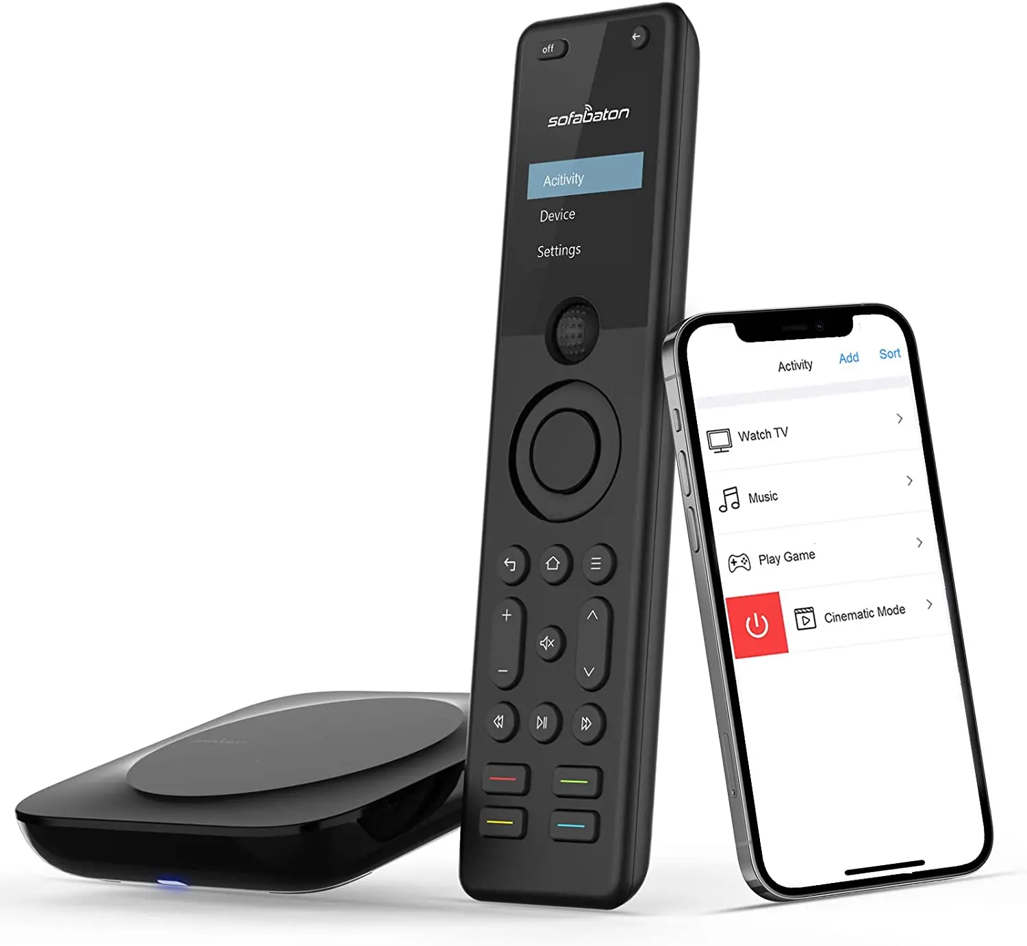 SofaBaton x1S Universal Remote Control with Hub & APP, All in one Smart Remote Control with Custom Activities, Control for 60+