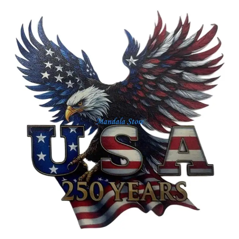 U2JC Metal Look Celebration Car Sticker with 250 Years Theme Vehicle Sticker for Vehicle Body Decoration and Display Styling Use