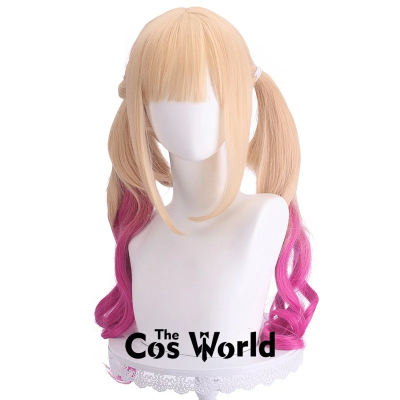 Parrucca cosplay anime di Halloween ondulata lunga 70 cm/27 pollici di Marin Kitagawa Cat Girl, in fibra sintetica resistente al calore + cappuccio per parrucca