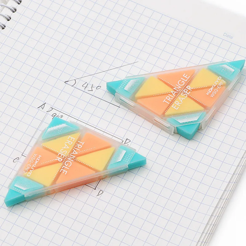 Triangle Pointed Eraser Rubber Combination Eraser for Modifying Details Pencil Eraser for Art Highlight Sketch Painting