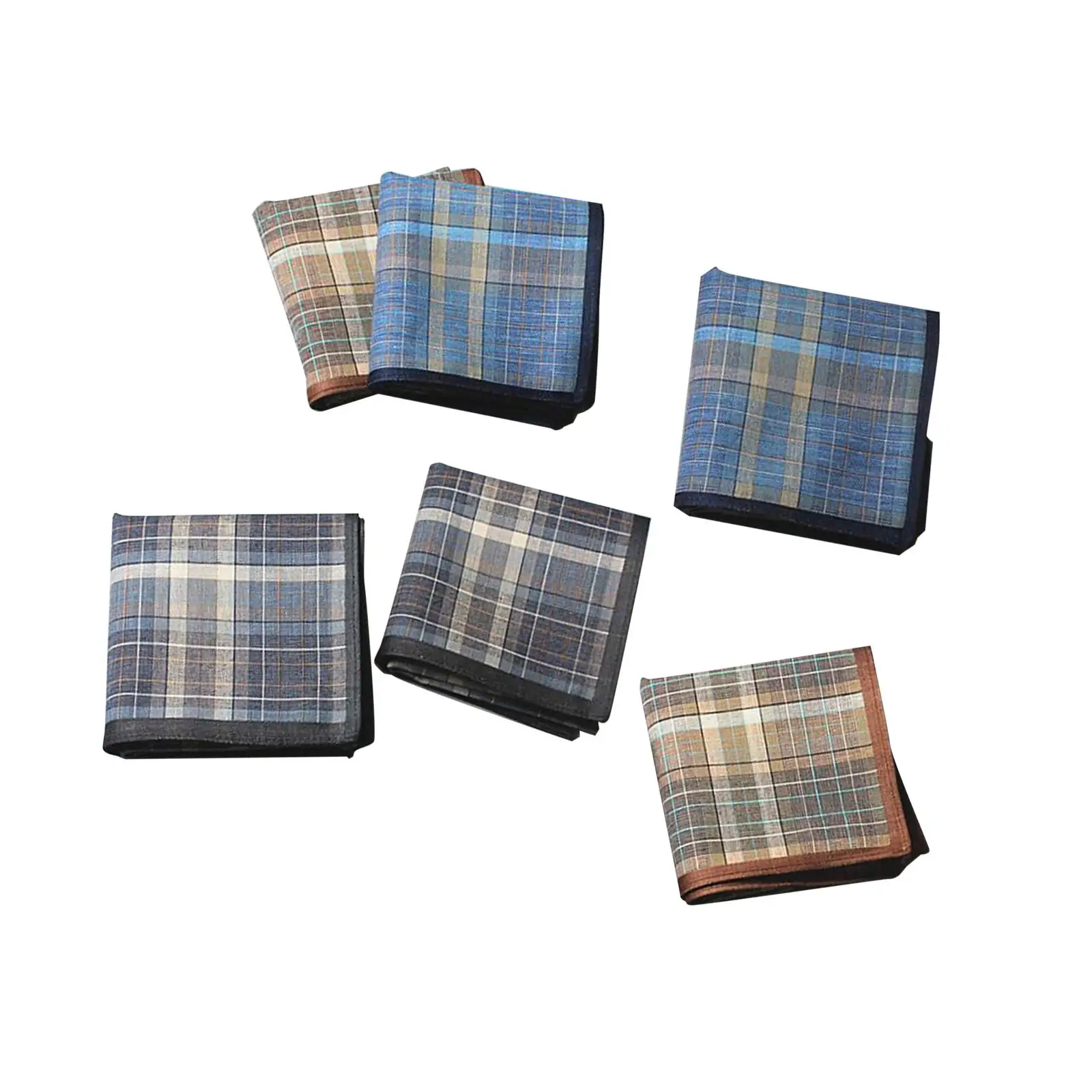 4 × 6 × مناديل للرجال هدايا للرجال مقاس 16 بوصة مخططة #4