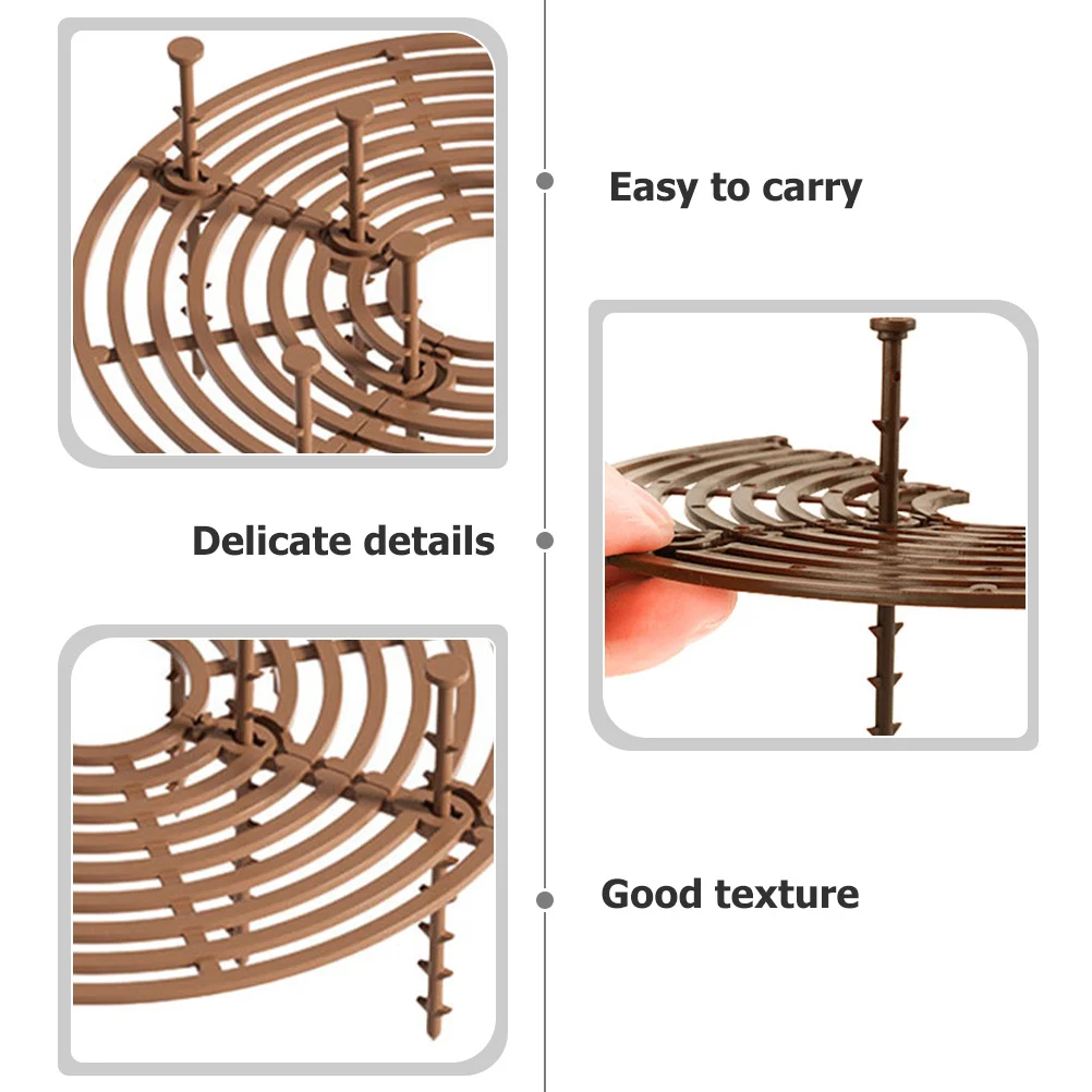 

5pcs Flower Pot Grid Cover Soil Protector For Plant Pots Prevent Cat Dog Digging Durable Plastic Supply