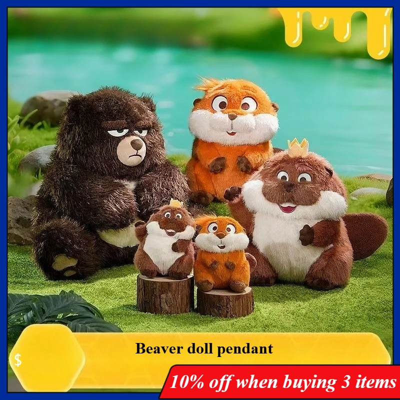 

Beaver Anime Peripherals Mabel Beaver Figure Puppet King George Figurine Acrylic Pendant Decoration Collection Toy Gifts