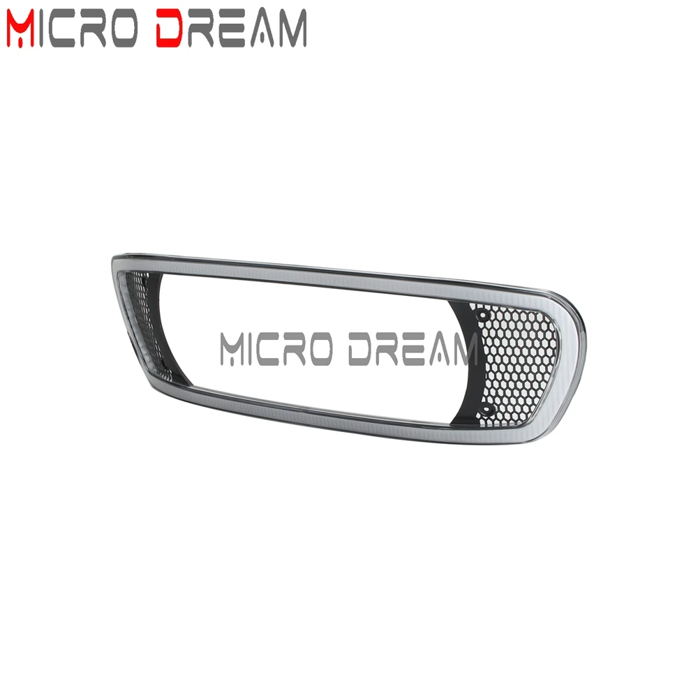 Motor Front Headlight Bezel Cover Trim Guard Protector W/DRL LED Lamp For Harley Road Glide Ultra FLTRU FLTRX Special FLTRXS