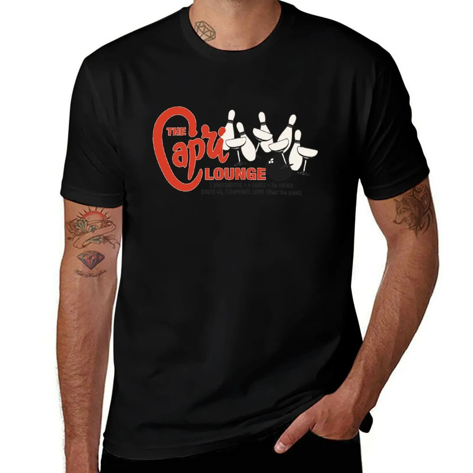 Capri Lounge T-Shirt Retro Graphic Print T-Shirt