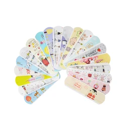 100PCS Waterproof Cute Cartoon Band Aid Hemostasis Adhesive Bandages First Aid Emergency Kit For Kids Children