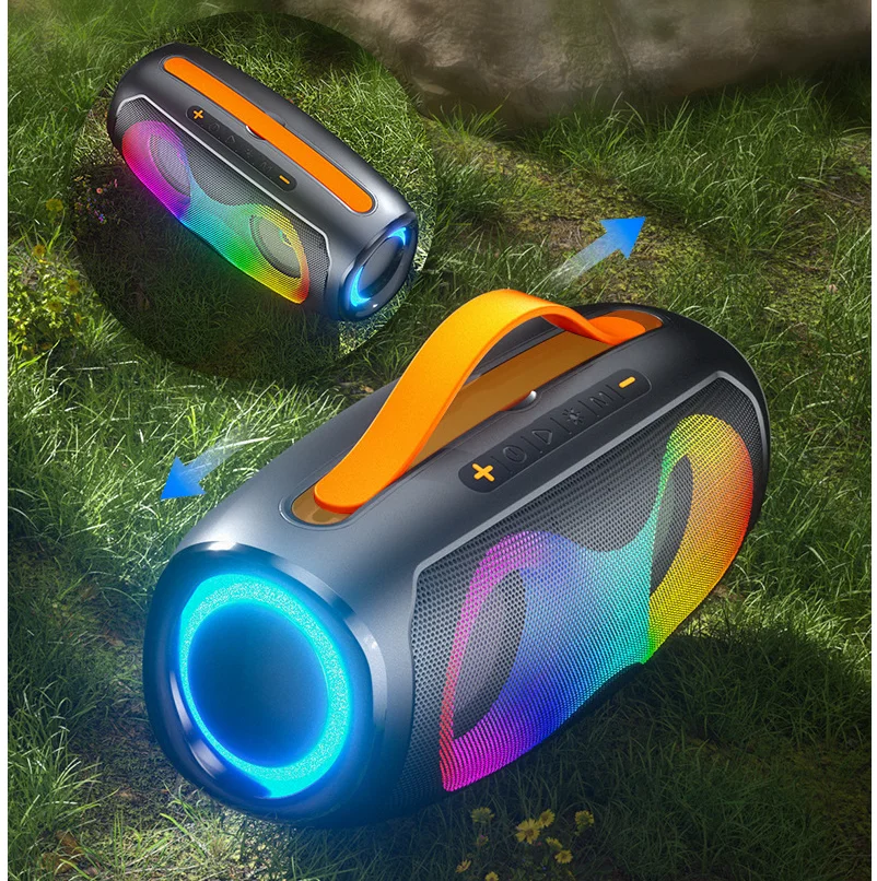 

ebs611 Bluetooth 60 Вт бумбокс 3 беспроводной Bluetooth-динамик уличный водонепроницаемый портативный сабвуфер с RGB-подсветкой звук KTV пение