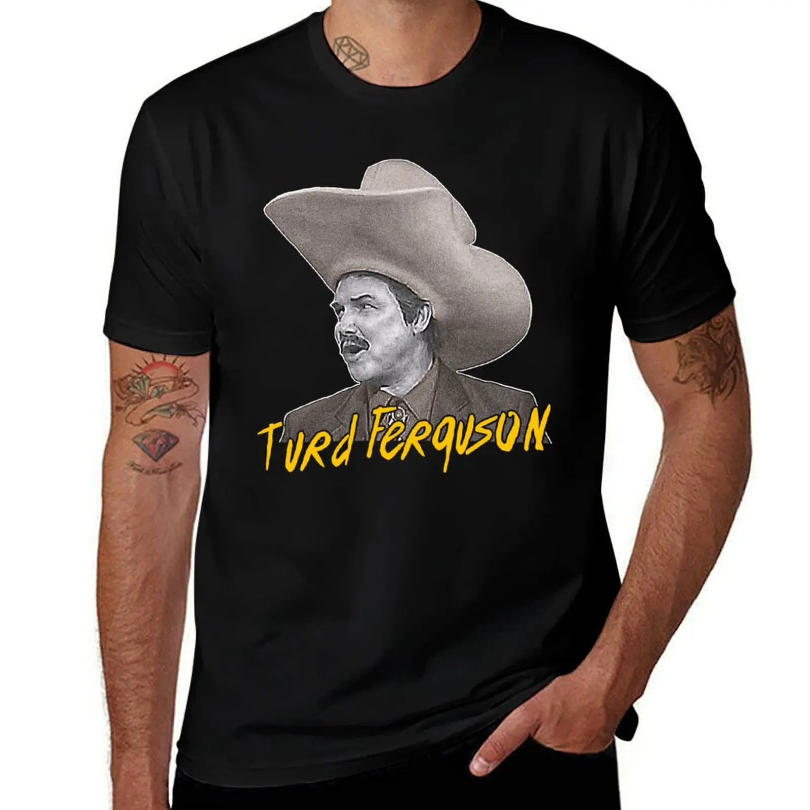 Turd Ferguson // Retro SNL Celebrity Jeopardy T-Shirt Basic Short Sleeve T-Shirt for Men