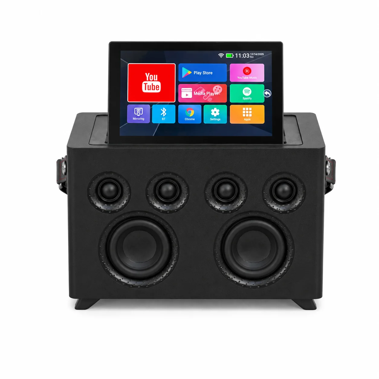 For 2026 New Touch Screen Portable Karaoke Machine 10.1-Inch Screen Lyrics Display For V5.0 Wireless Microphone Computer