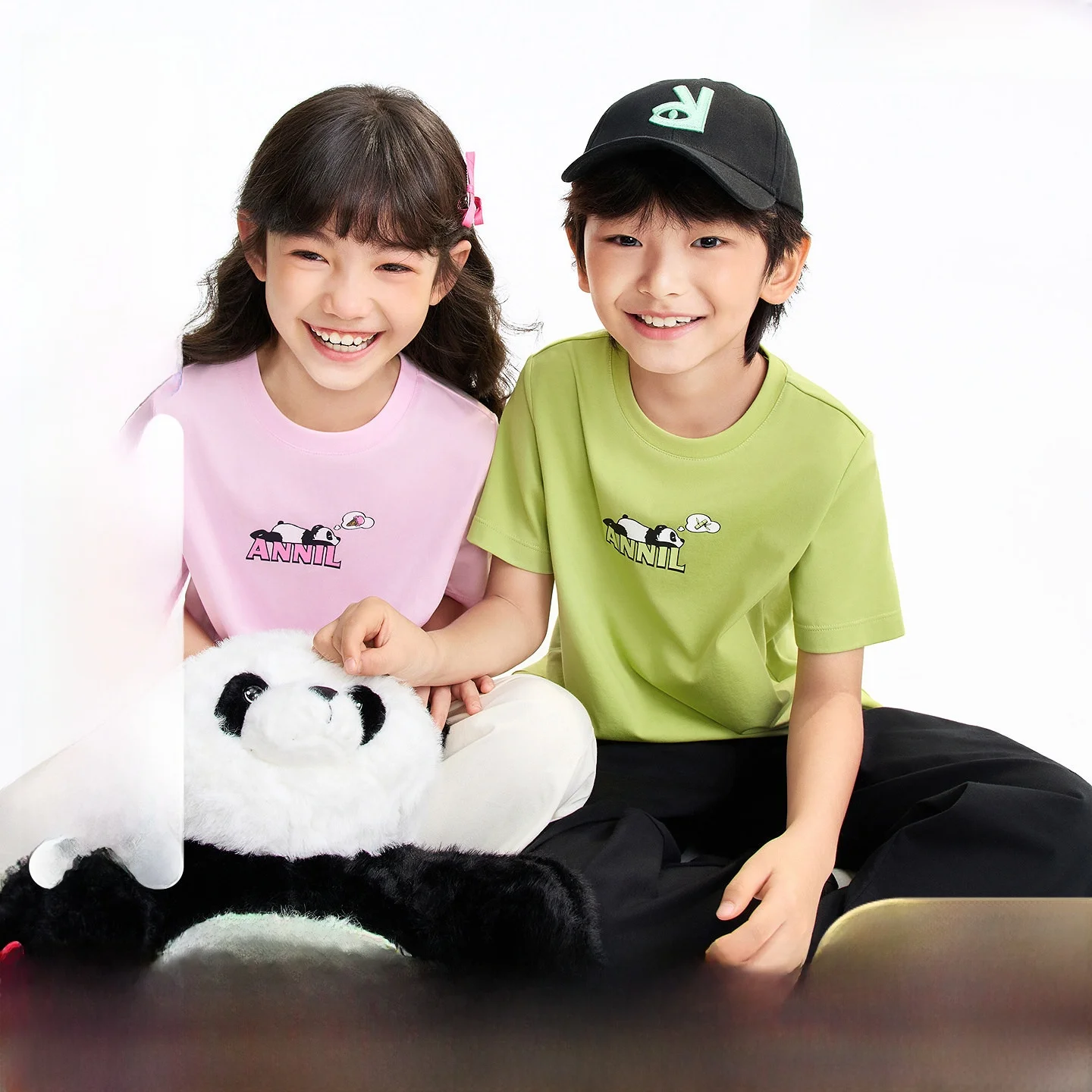 annil-kids'-cotton-t-shirt-round-neck-short-sleeve-sporty-casual-top-quick-dry-summer-new-arrival-unisex-clothing