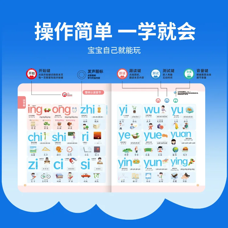 Language, Math, English Early Education Audiobook, Classroom Synchronization, Comprehensive Knowledge Learning
