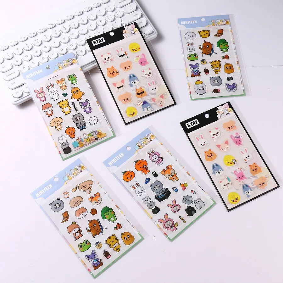 SKZOO شديد txt straykids babymonster ملصق PVC شفاف ملصق إبداعي #5