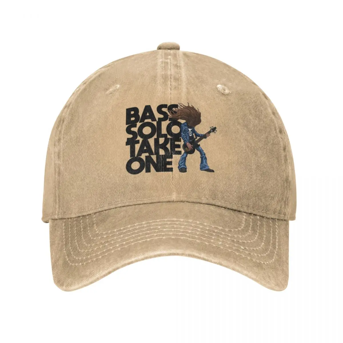 Bass Solo Cliff Baseball Caps Snapback Denim Fabric Hats Outdoor Adjustable Casquette Hip Hop Baseball Cowboy Hat for Unisex