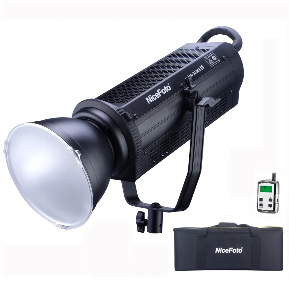 NiceFoto HA-3300BII 330W Professional LED Video Light film light photographic Equipment studio lighting 5600K