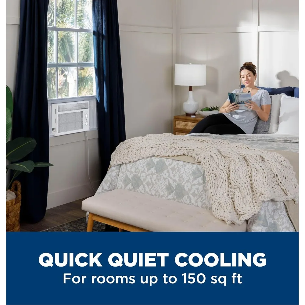 Window Air Conditioner Unit, 5,000 BTU for Small Rooms up to 150 sq ft. with Manual Adjustable Fan and Cooling Settings image 6