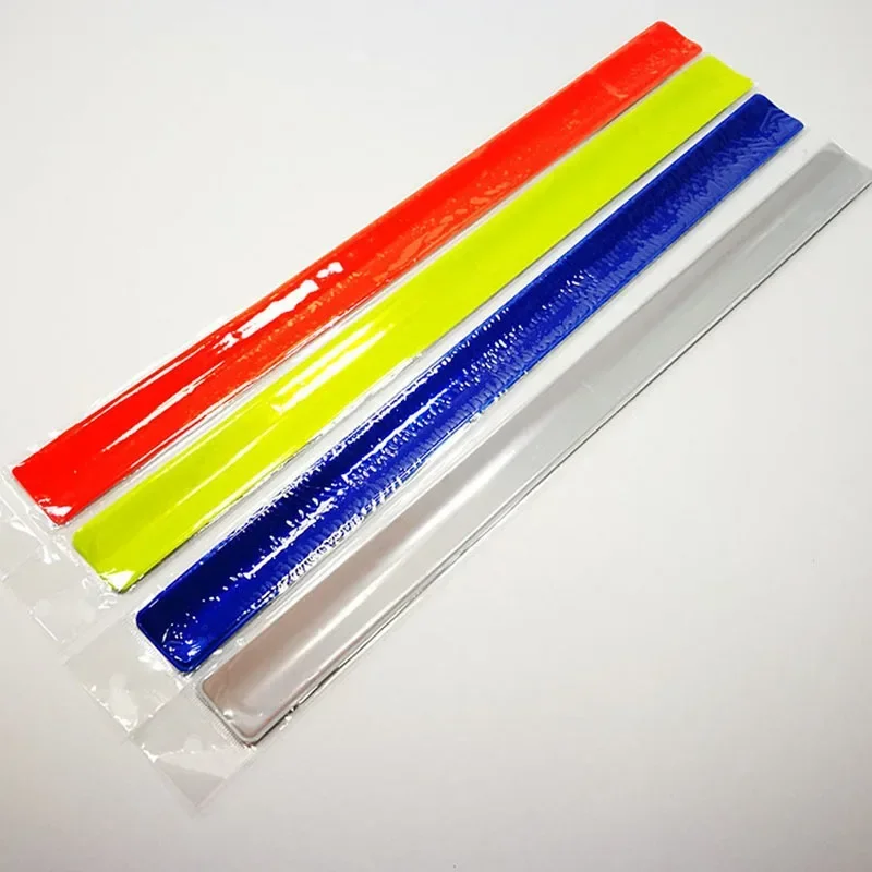 4 Stuks Fietsen Reflecterende Tape Voor Polsarm Enkelbeen Veiligheidsstrips Waarschuwing Polsband Outdoor Hardloopvissen Fluorescerende Band