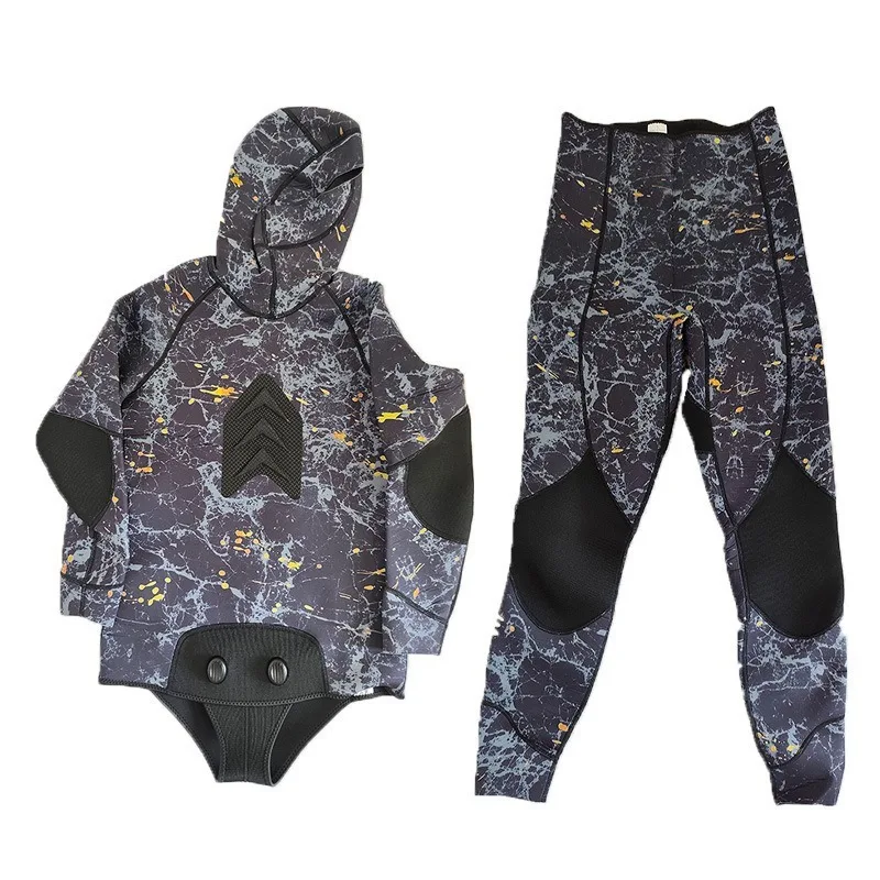

Wetsuit, split, camouflage color, snorkeling surfing, fishing freedom, scuba diving suit