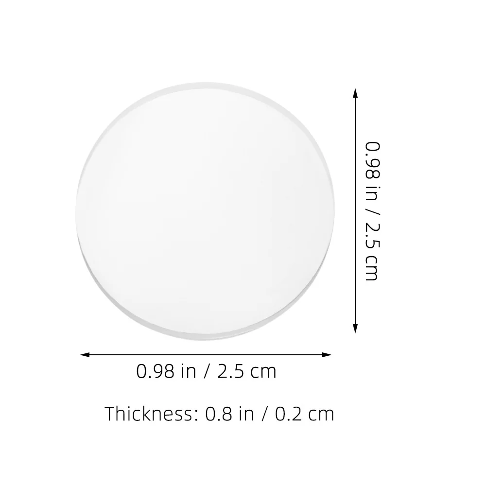 12Pcs Clear PP Antislip Glass Table Spacers Rubber Bumpers Non Adhesive Pads Glass Desk Protectors Furniture Pads