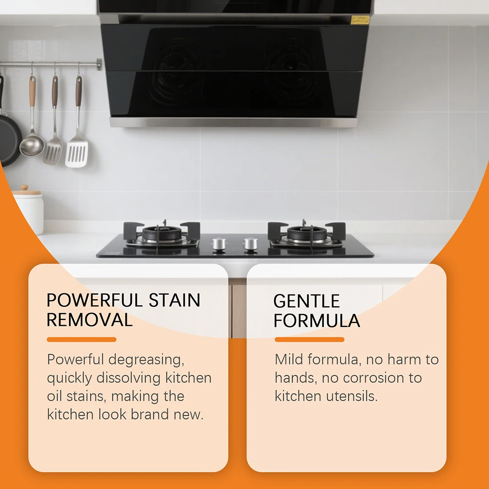 

Kitchen Countertop Spray Powerful Grease & Grime Remover Smudged Range Hood Maintenance