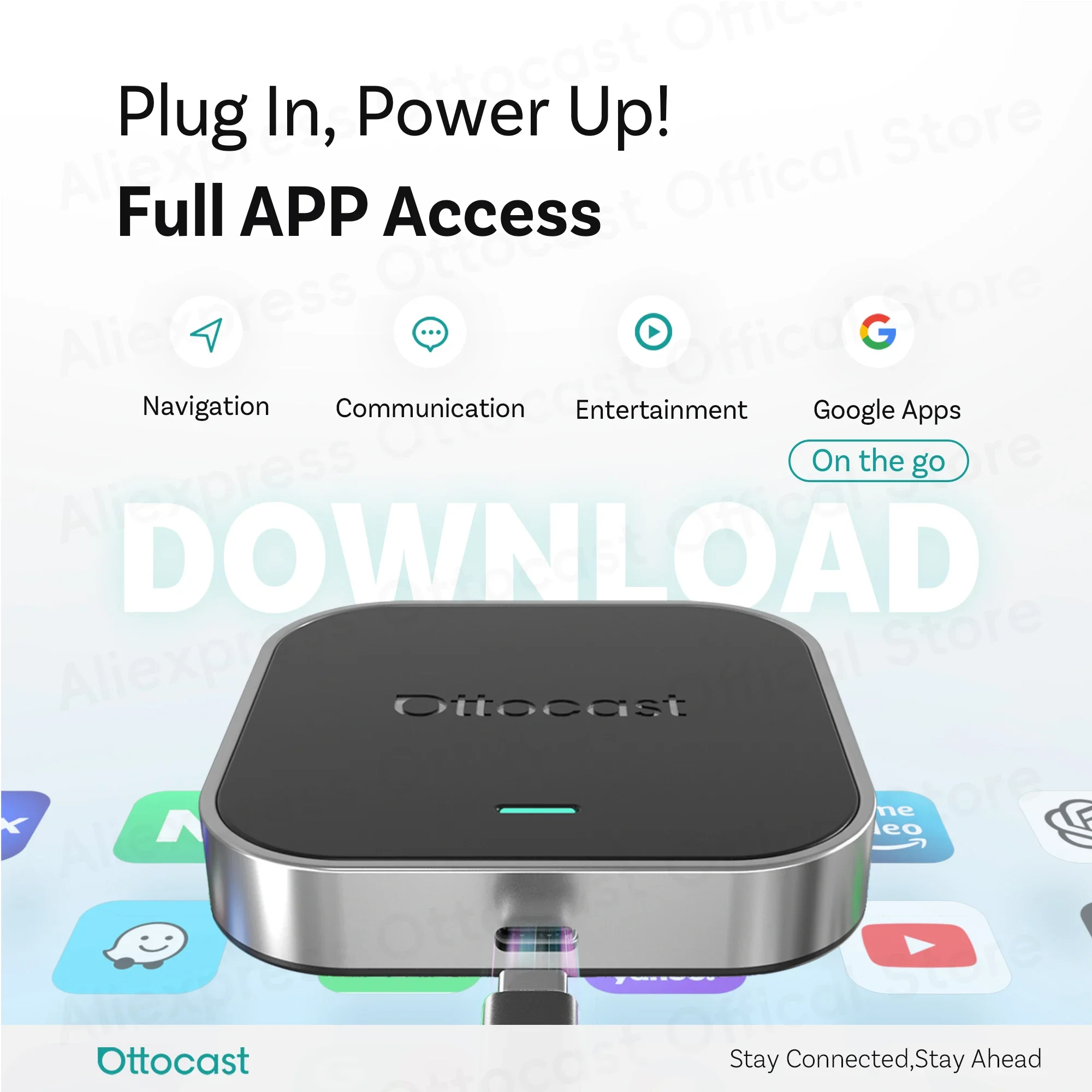 OTTOCAST Ottaibox E2 Android 13 Wireless CarPlay Android Auto AI