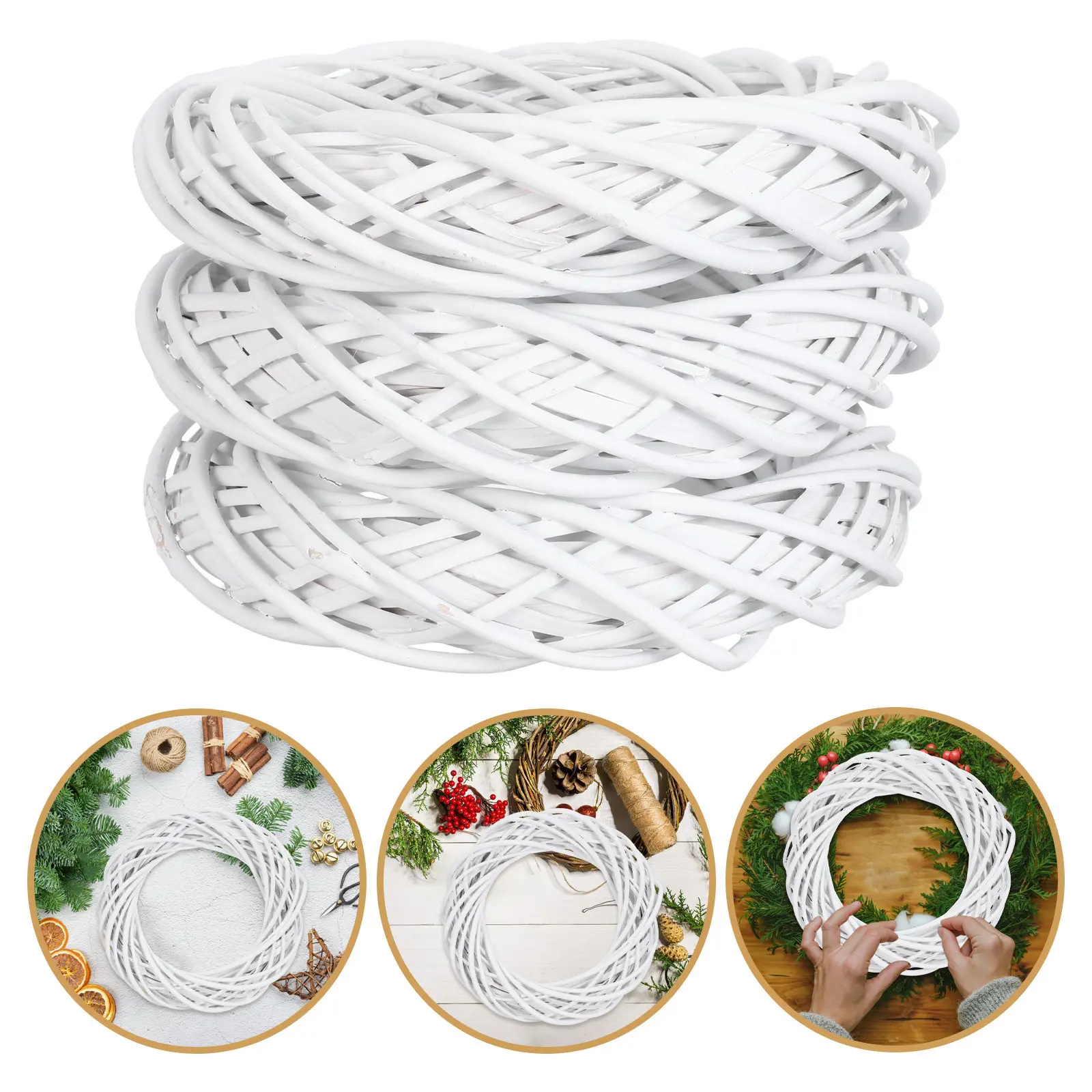 

Набор из 3-х основ для венков из виноградной лозы, 30 см, натуральные ветви, для DIY-венков в стиле фермерского дома, для украшения крыльца, свадеб, вечеринок, поделок, ротанговый венок