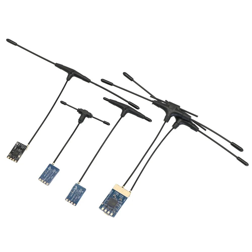 BAYCK ELRS 915MHz / 2.4GHz NANO ExpressLRS Receiver with T type Antenna Support Wifi upgrade for RC FPV Traversing Drones Parts