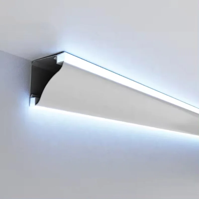 69mmx69mm 1m/pcs Household Free Ceiling Aluminum Line Surface-Mounted Led Aluminum Profile