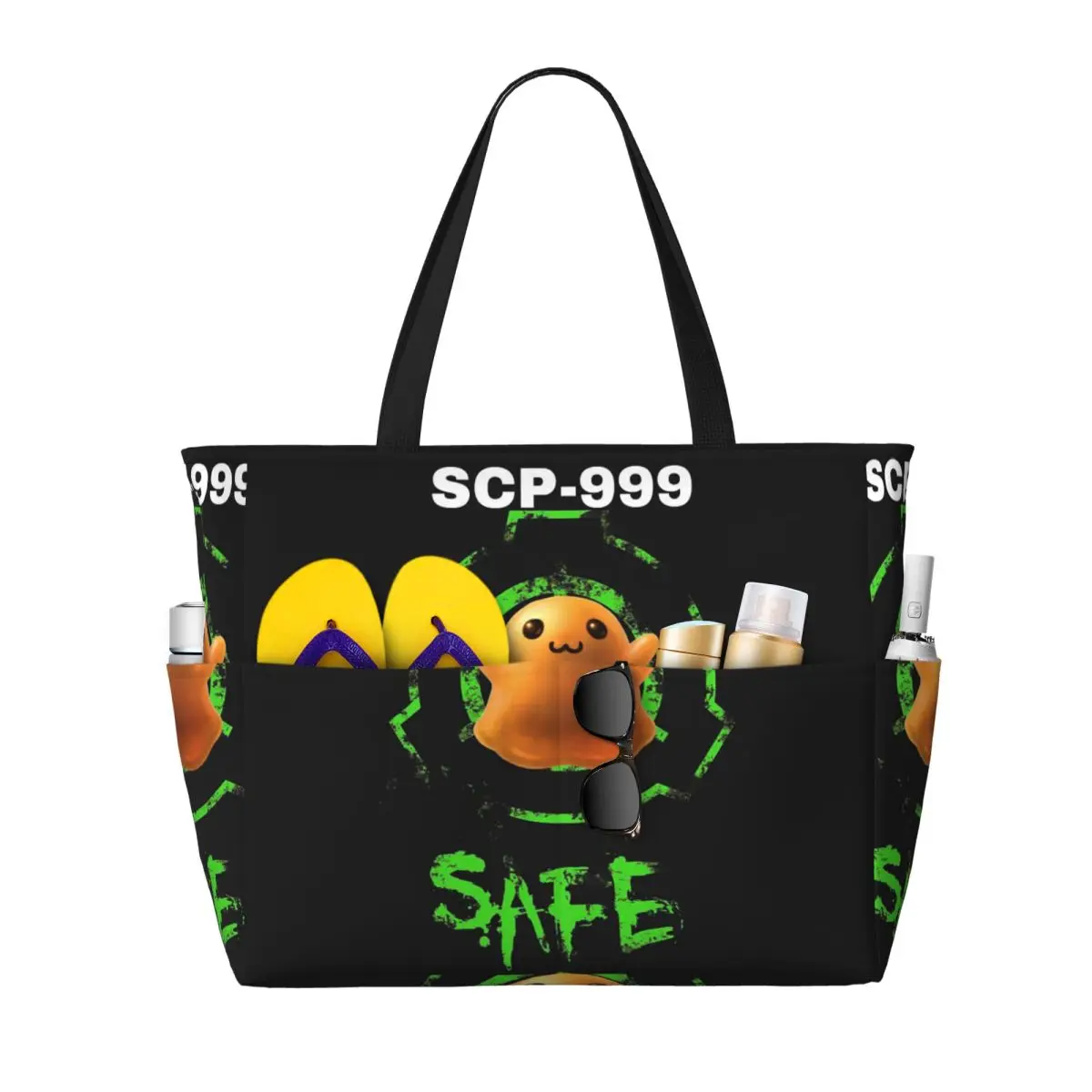 

SCP-999 The Tickle Monster Beach Tote Bag Sport Gym Yoga Duffle Large Tote Bag Women Travel Bag Fitness bag