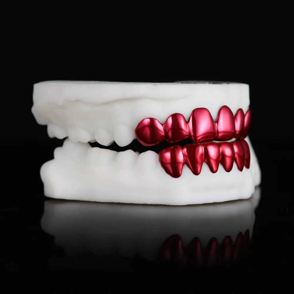 Color Laser Plating Grill Top 6 Bottom 6 European And American Cross-border Hot-selling Grill GRILL