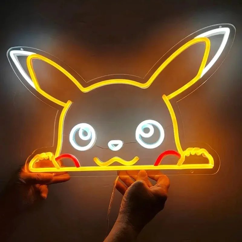 Tanda Neon Anime tokoh populer kustom colokan akrilik 12V warna penuh membuat ukuran lampu malam pribadi Neon