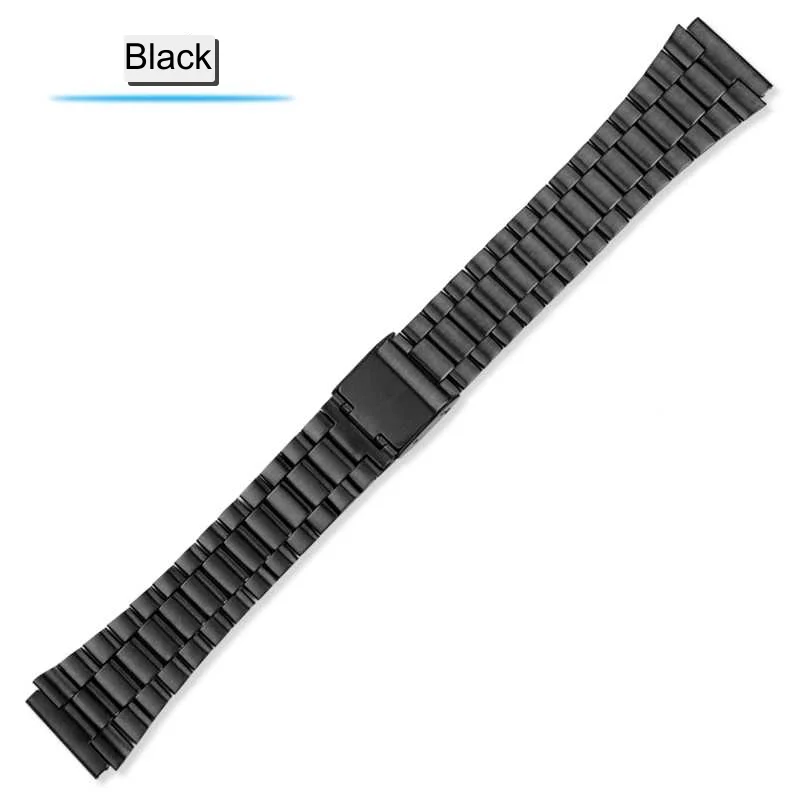 AE1200 metal strap 18mm for Casio a168w A158W MRW200 AEQ-110 A158/A159/A168/A169/B650/AQ230/700 stainless steel strap watchchain