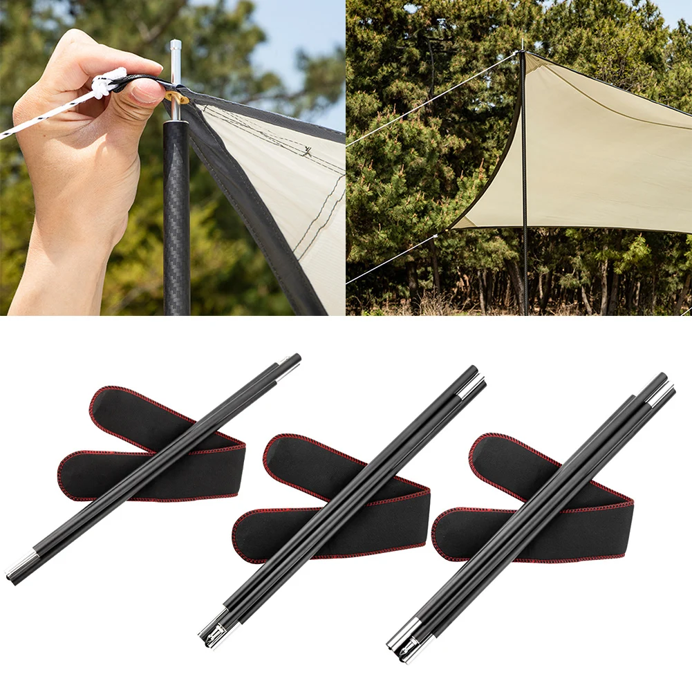 

Camping Trips Camping Awning Poles Outdoor Canopy Rods Easy Install Canopy Poles Canopy Shelter Compact Storage Design