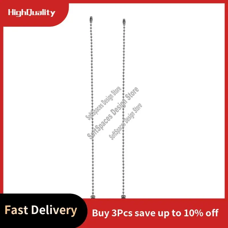 A51M-2Pcs Bronze Ceiling Fan Pull Chain Set, Decorative Fan Pull Chain Pendant Extension, Lighting & Fan Beaded Ball Fan Pull