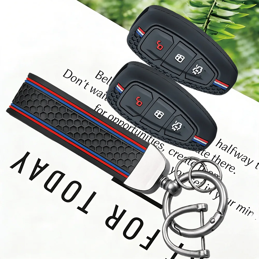 3 Button Key Cover For Ford Transit Custom Mondeo Fiesta Kuga ST Line MK3 Focus 3 Station Wagon Ecosport Case Key Protection view 2