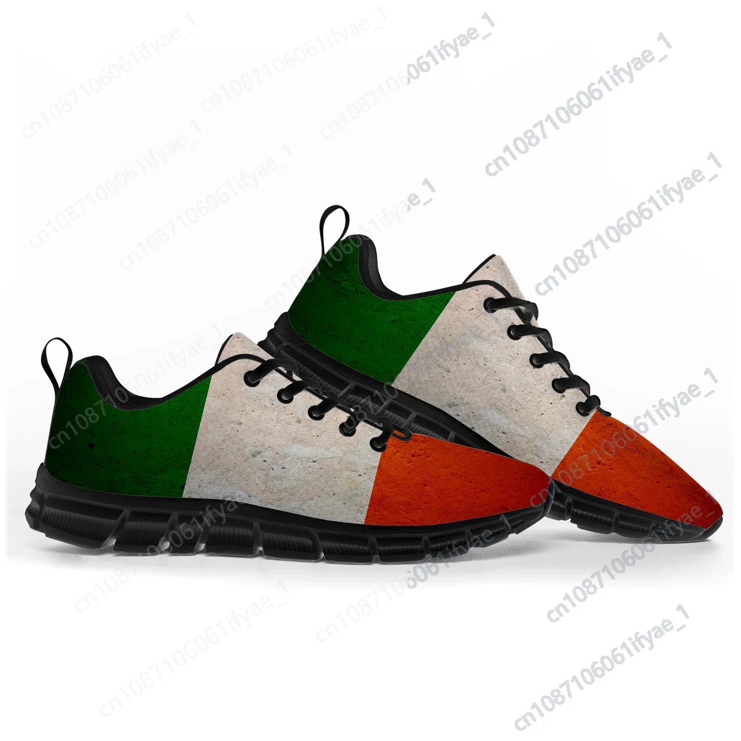 Zapatos deportivos con bandera italiana para hombres, mujeres, adolescentes, niños, zapatillas casuales de Italia, zapatos de pareja personalizados de alta calidad