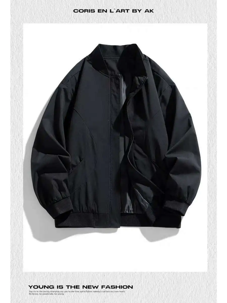 

Spring Autumn New Sle Baseball Jaet Loose Casual Trendy Men Women American High Flight Outerwear Baseball Coat