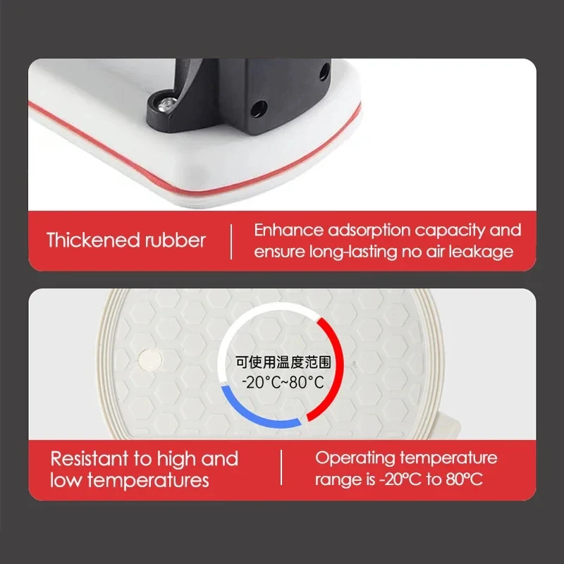 Ventosa Elétrica Inteligente com Display e Capacidade de Carga de 90KG para Levantamento de Vidro, Granito e Azulejos - Ferramenta de Sucção a Vácuo com Bomba de Ar