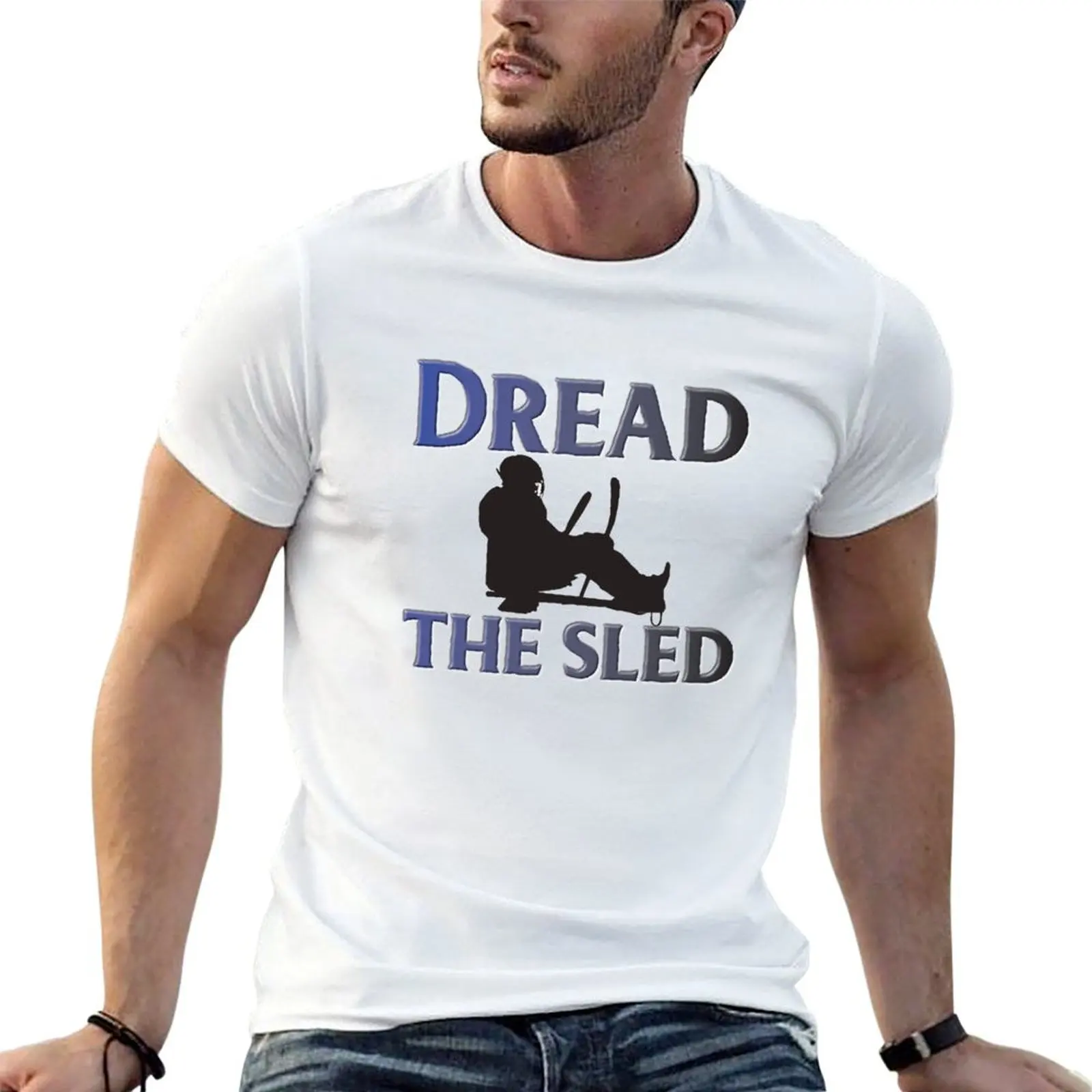 

t hockey t men sled Dread T-Shirt man 100% the cotton cotton shirt shirts
