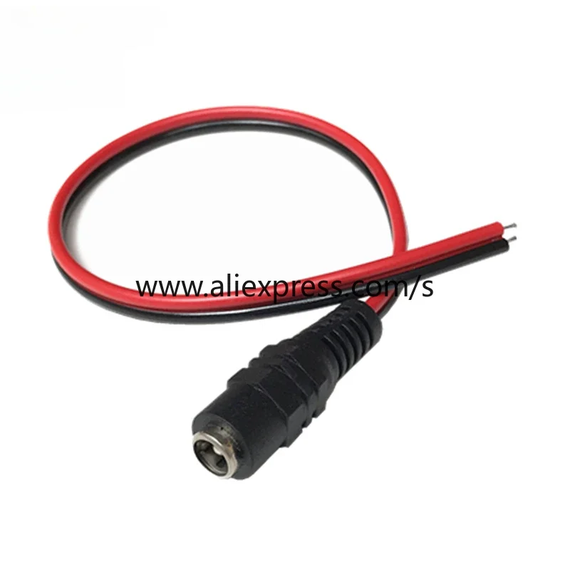 DC Power Cord Monitoring Power Plug Direct Current Line Hermaphrodite Connector Power Cord Male Connector Female Connector 2.1mm