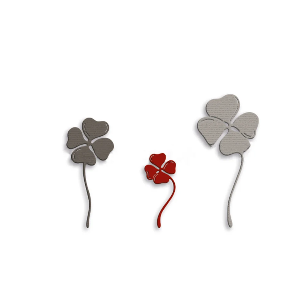 set of 3 clovers metal cutting dies For Scrapbooking paper cards making paper crafts knife mould stencil die cut new 2023