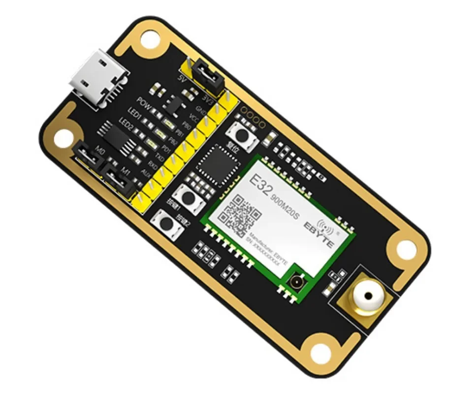 SX1278 868MHz 915MHz Lora Test Board 20dbm CDSENET E32-900MBL-01 USB Interface with Antenna and Power Supply