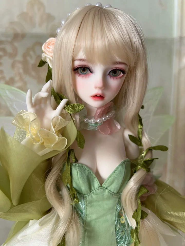 44cm In Stock Original 4-Point Bjd Doll 1/4 Girl Doll Shana Flower Elf Petal Skirt Resin Doll Exquisite Craftsmanship Handmade