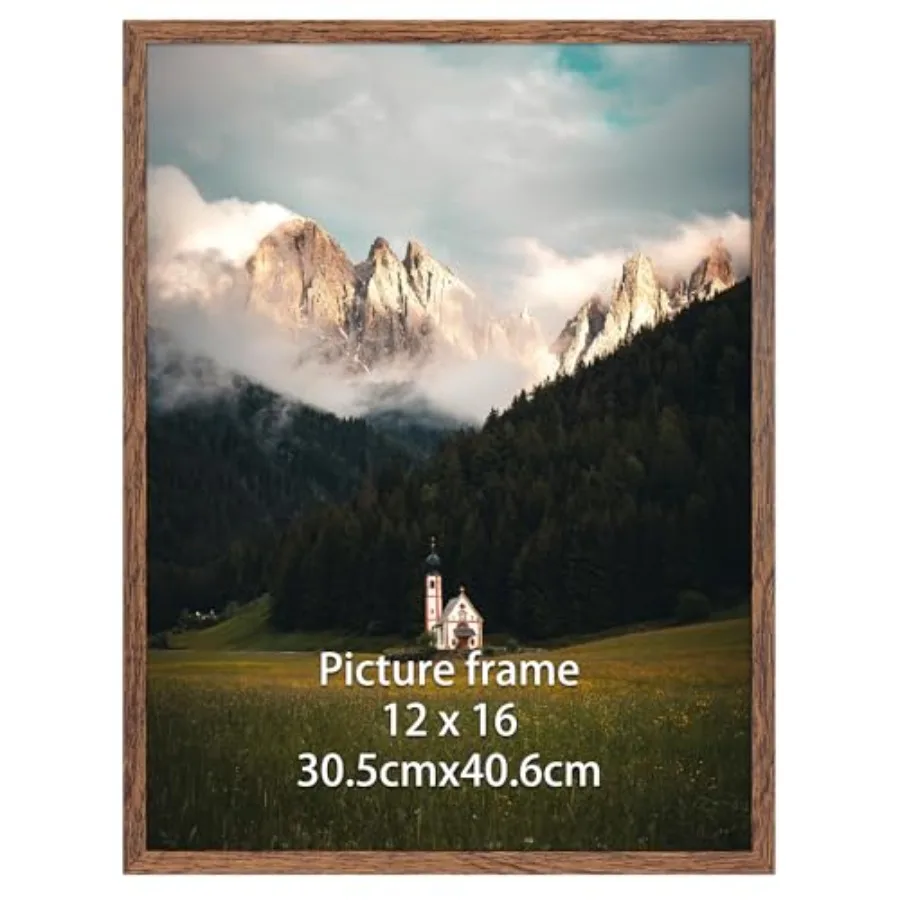 

12x16 Picture Frame, Fit 30x40cm Diamond Painting Art, 16x12 Thin Poster Photo Frame for Wall Display, Single