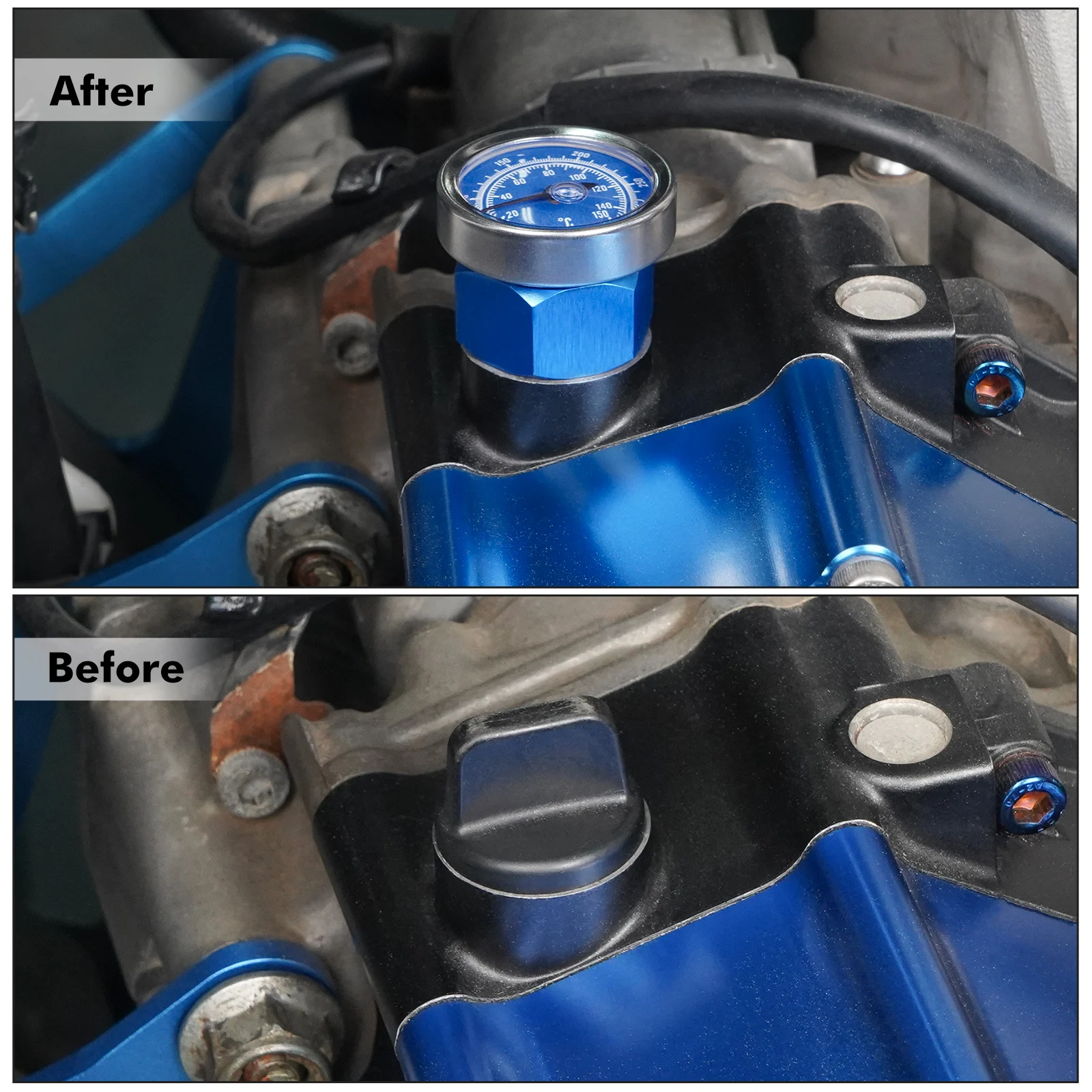 

NICECNC Aluminum Oil Dipstick Temperature Gauge For Yamaha YFZ450R 2009-2023 YFZ450X 2010-2011 18P-15362-01-00 18P-15362-00-00