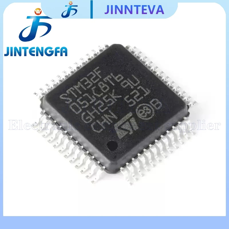 STM32F051C8T6 LQFP-48 STM32F051R8T6 LQFP-64 STM32F051 R8T6 STM32F 051C8T6 ARM Cortex-M0 32 bit Microcontroller MCU Chip IC SMD