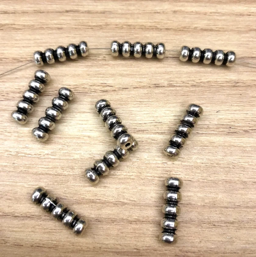 

20pcs 16*4.5mm ,hole1mm Tibetan Silver Color Lovely Beads For Handmade Findings HW2629