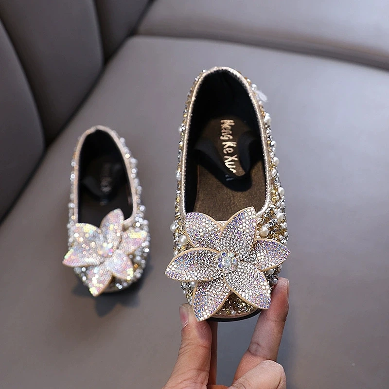 

Kids Girl Shoes Spring Children's Flats Shoes Girls Lace Bow Leather Shoe Kids Performance Dress Princess Shoe Baby Casual Shoe
