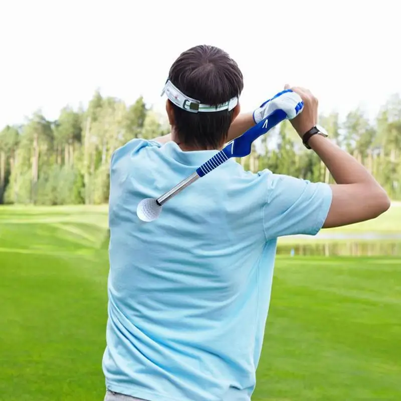 Palo de ayuda para entrenador de Swing de Golf, palo de práctica de Swing de Golf para zurdos, Corrector de postura telescópico, herramienta de